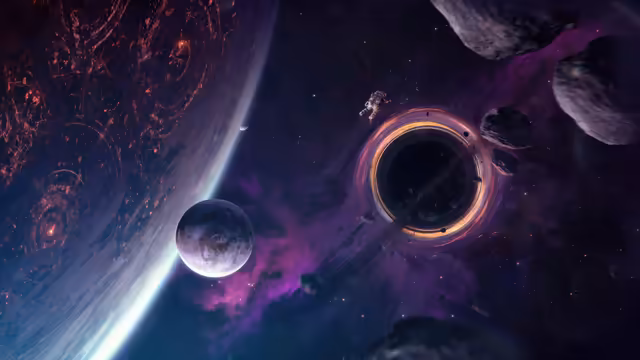 Astronaut In Deep Space