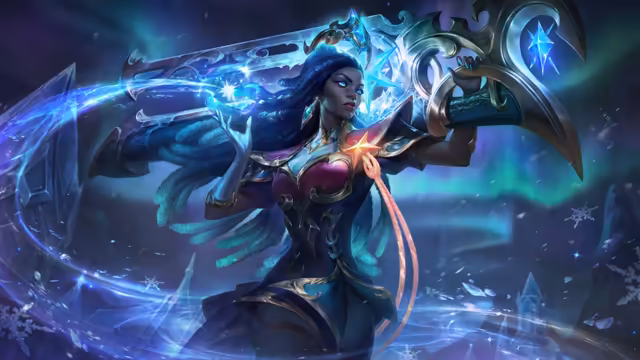 Winterblessed Senna With Magical Ice Staff
