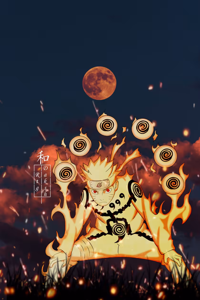 Naruto Uzumaki Nine-Tailed Fox Power