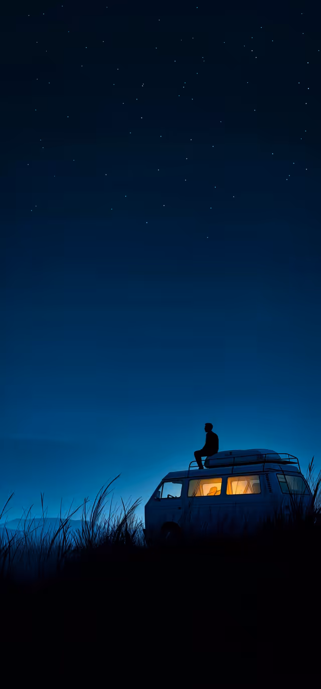 Starlit Night Van Contemplation