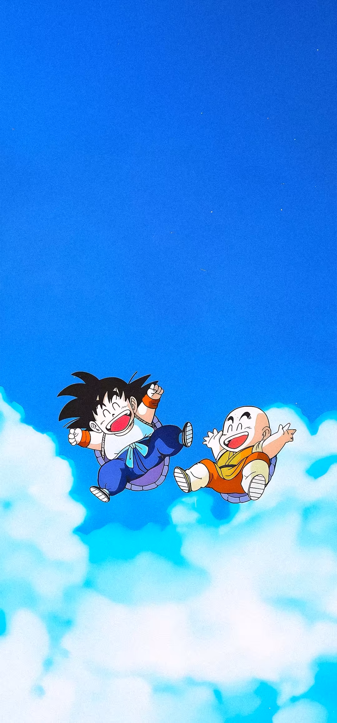 Young Goku Krillin Flying Sky — vertical dragon ball Full HD wallpaper