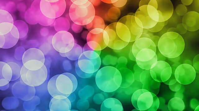 Colorful Bokeh Light Blur Effect