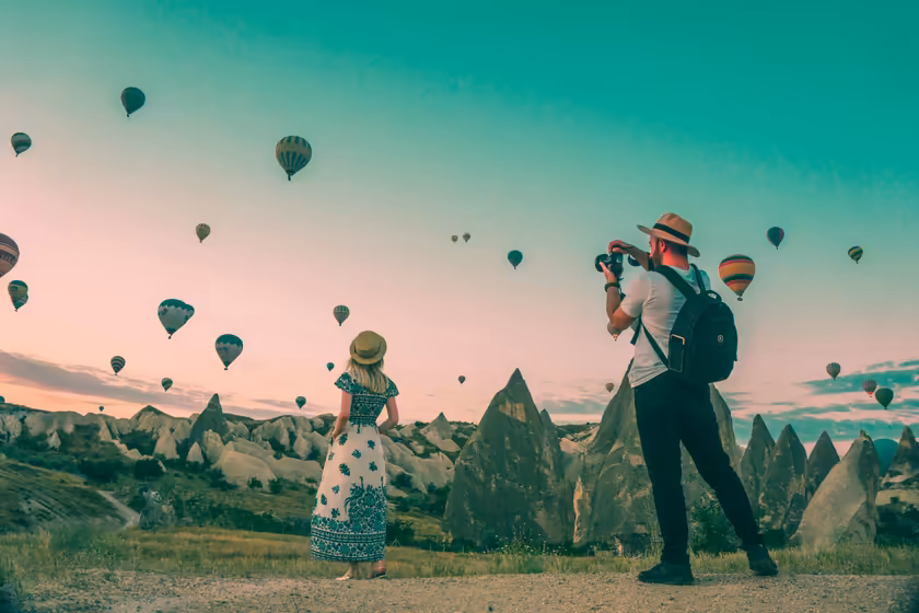 Hot Air Balloons Over Cappadocia