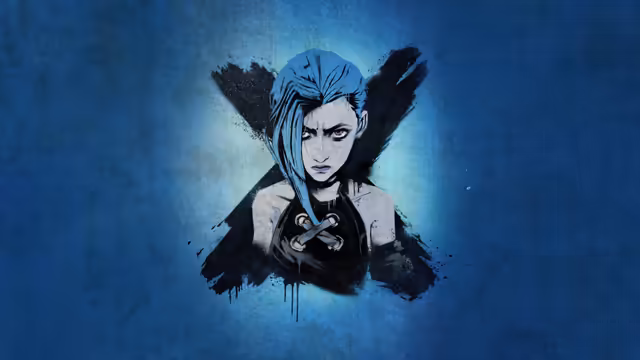 Jinx Blue Graffiti Art