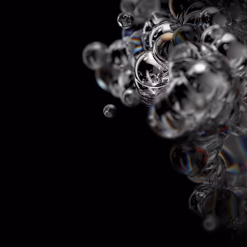 Abstract Bubbles With Prismatic Light