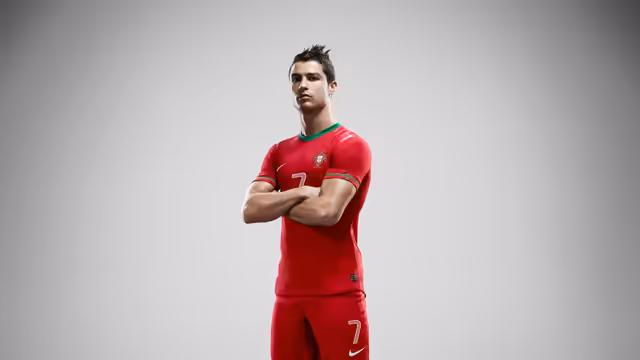 Cristiano Ronaldo Red Jersey Portrait