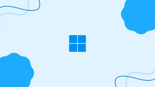 windows 11 Windows Blue Abstract Minimal Design