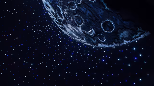 Lunar Craters in Deep Space