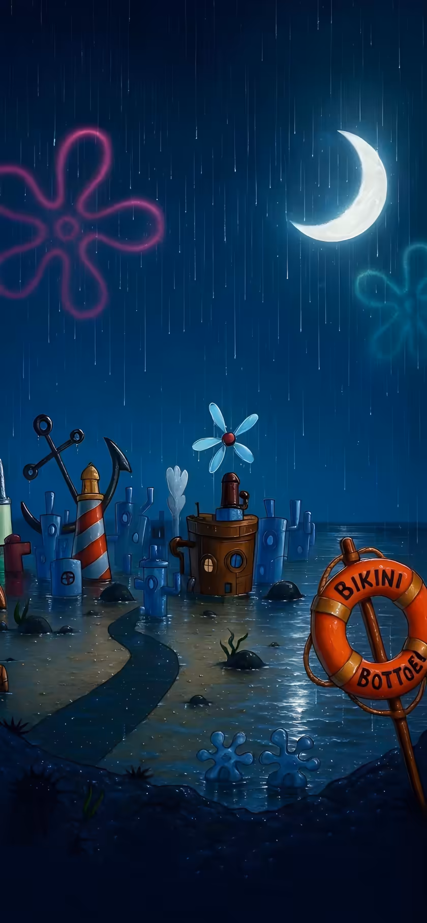 Neon Underwater Adventure Night