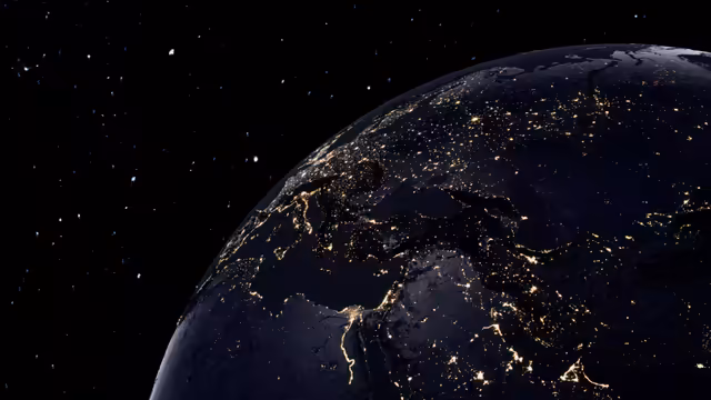 Planet Earth at Night From Space