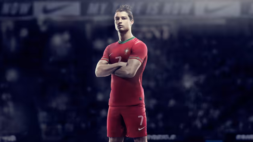 Cristiano Ronaldo Red Jersey Portrait