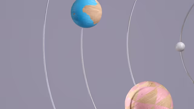 Hanging Planets Mobile Art