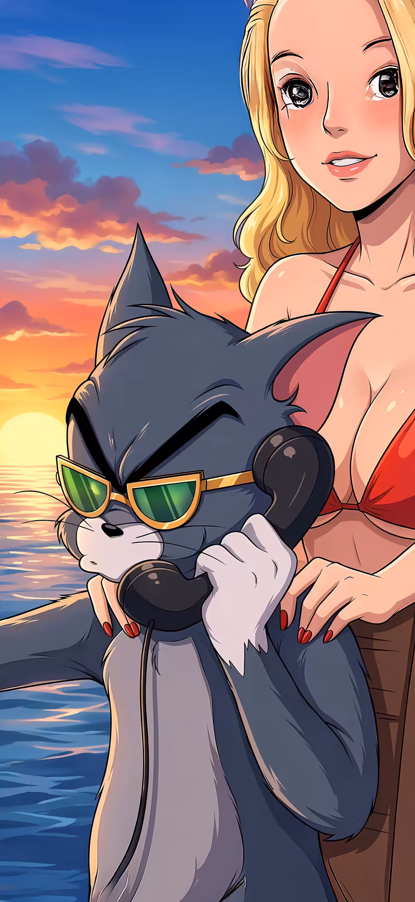 cool-anime-cat-sunglasses-retro-aesthetic-wallpaper