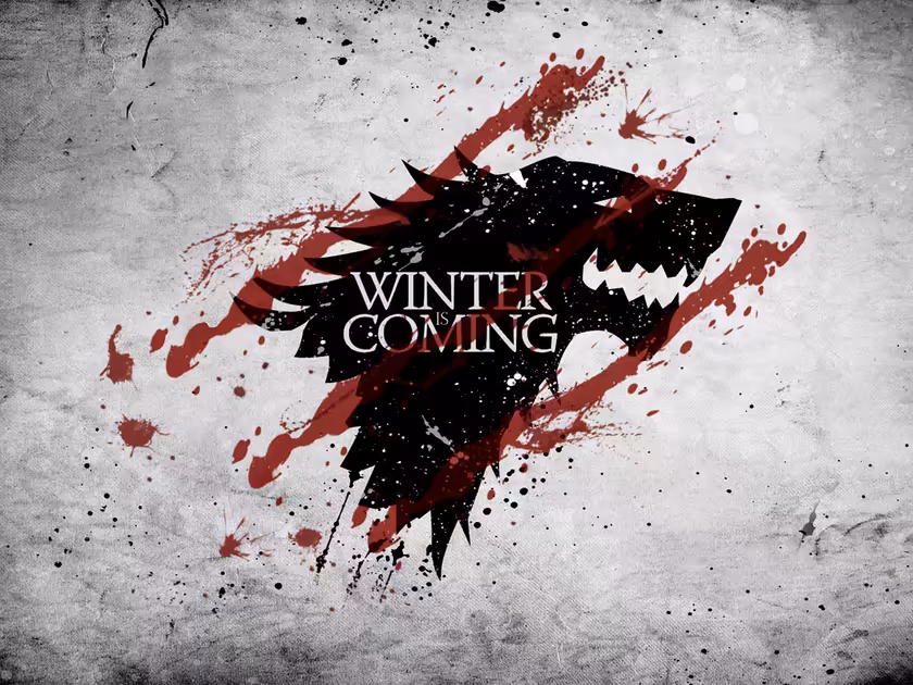 Winter Coming Dire Wolf Sigil