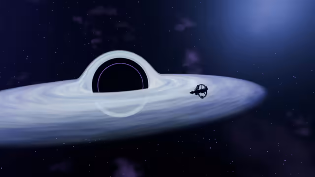 Black Hole Cosmic Spaceship Adventure