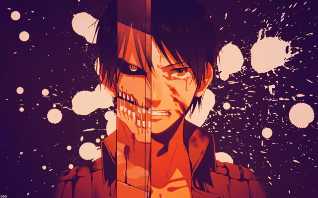 Anime Character Red Orange Explosion