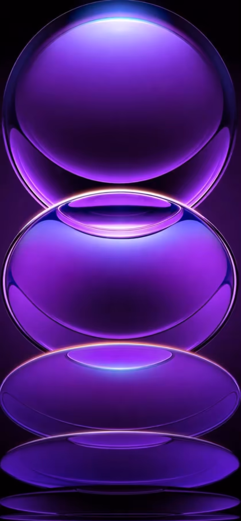 Glowing Purple Spheres Abstract Design