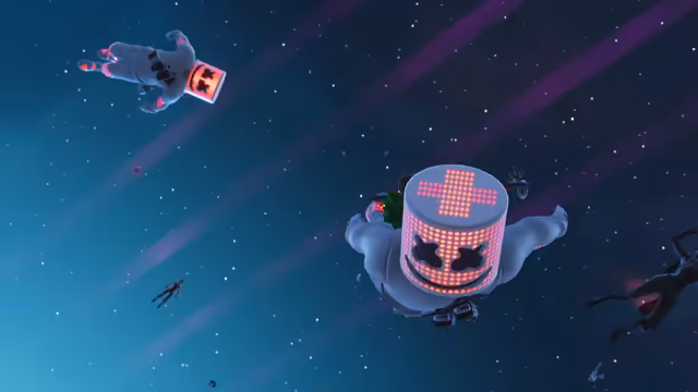 Neon Robot Astronaut Space Dance marshmallow