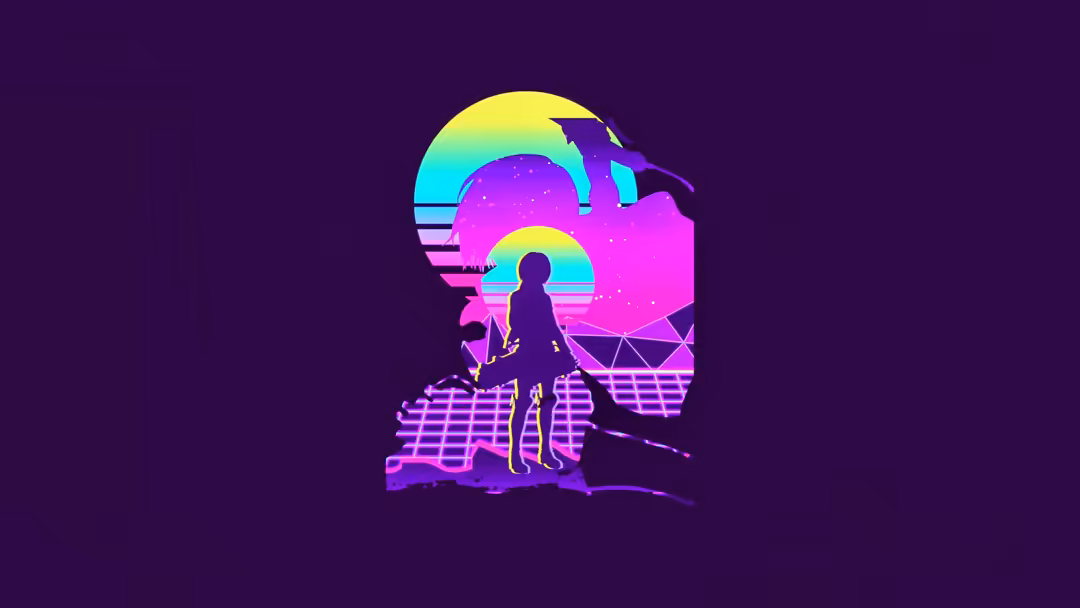 Eren yeager neon style wallpaper — horizontal attack on titan 4K wallpaper