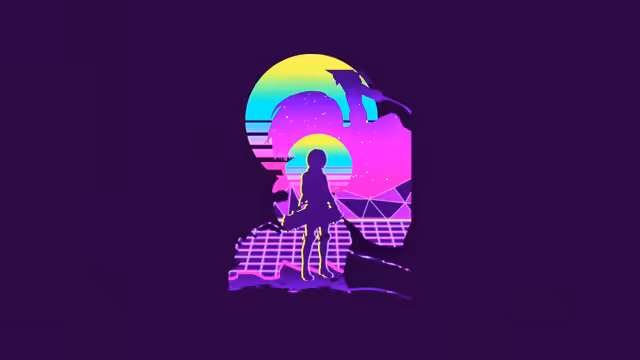 Eren yeager neon style wallpaper