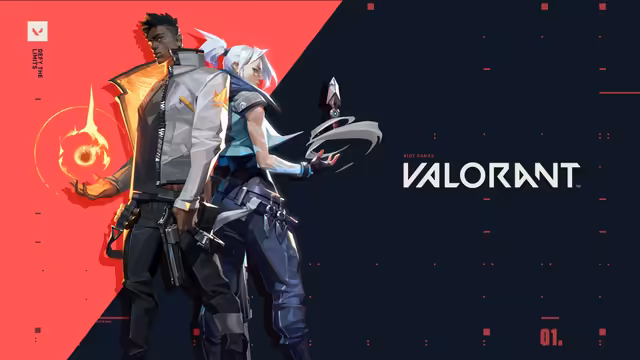 Valorant Agents Red Neon Combat
