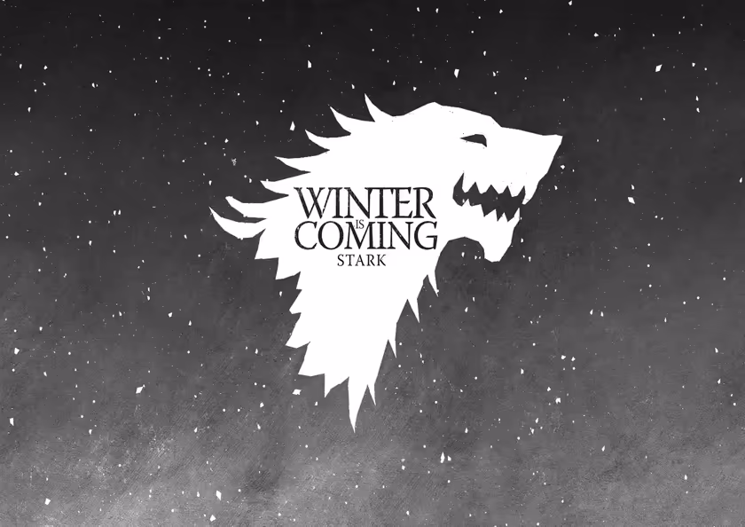 Winter Coming Stark Wolf Sigil