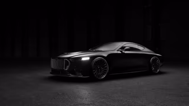 Sleek Black Luxury Sports Car