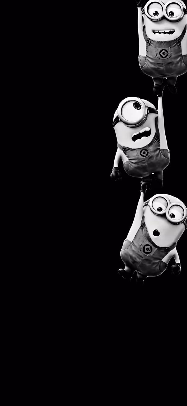 Cute Black Minion Wallpaper