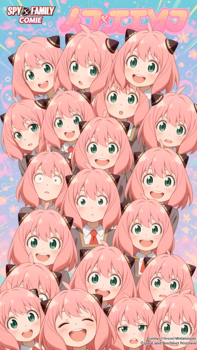 Anya Forger spy-x-family Anya Forger Spy x Family Pink Cute Anime