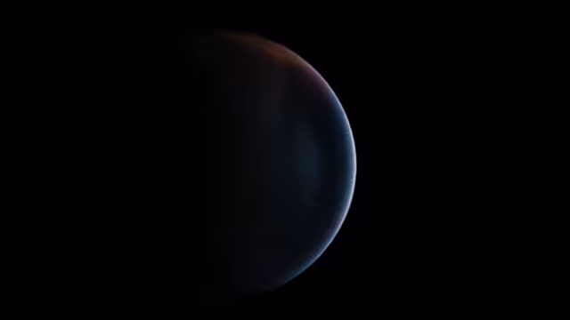 Celestial Planet in Cosmic Darkness