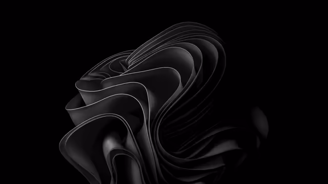 Windows 11 Windows Dark Abstract Fluid Forms
