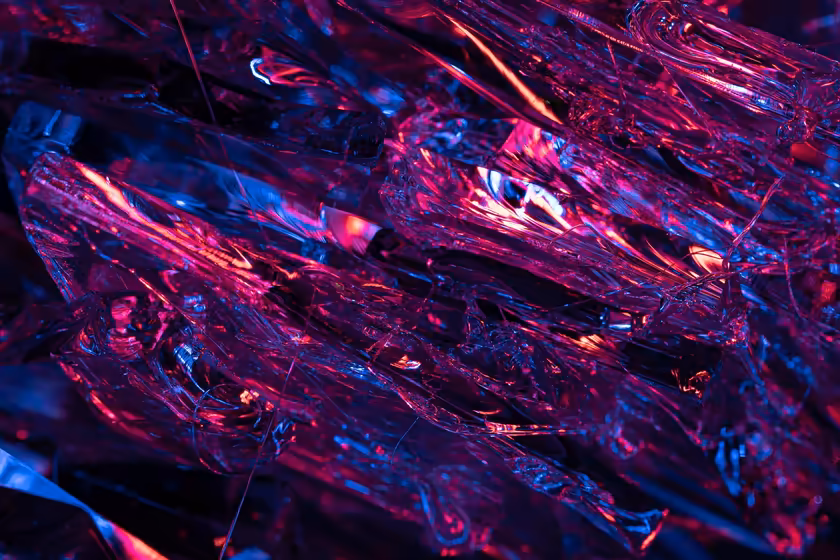 Neon Digital Waves and Fractals