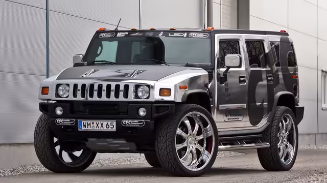 Custom Hummer H2 Chrome Wheels