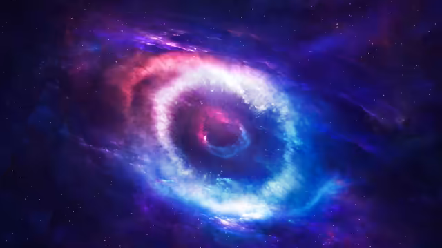 Cosmic Galaxy Eye in Deep Space