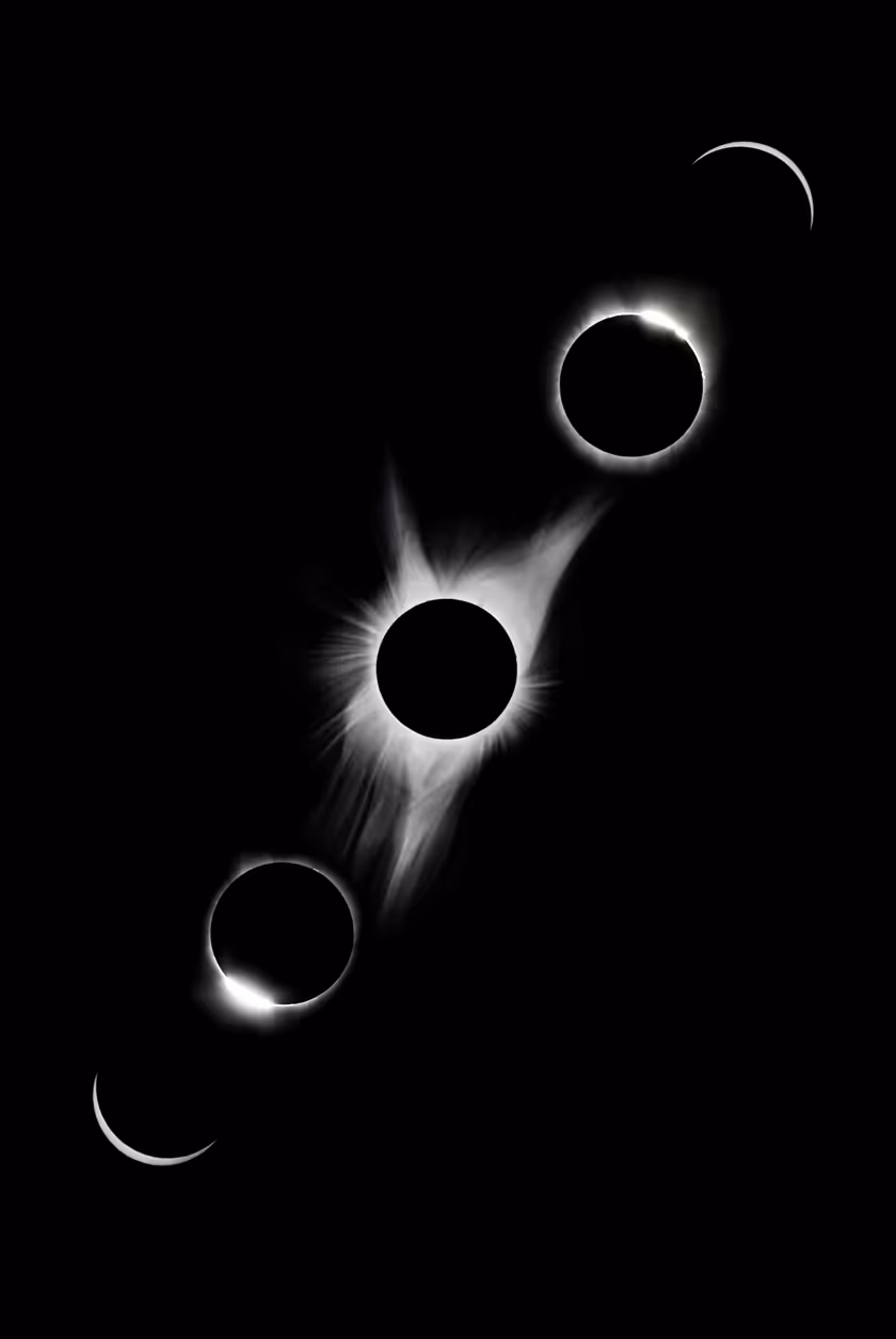 Black Hole Eclipse Sequence Phases