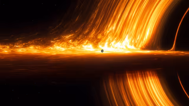 Gargantua Golden Light Streams