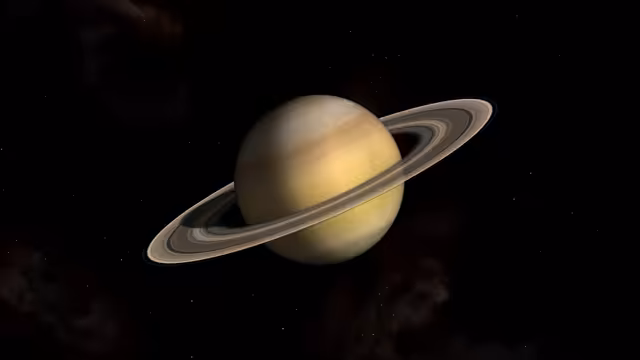 Saturn Planet With Iconic Rings