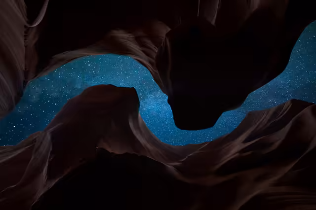 Starry Night Canyon View