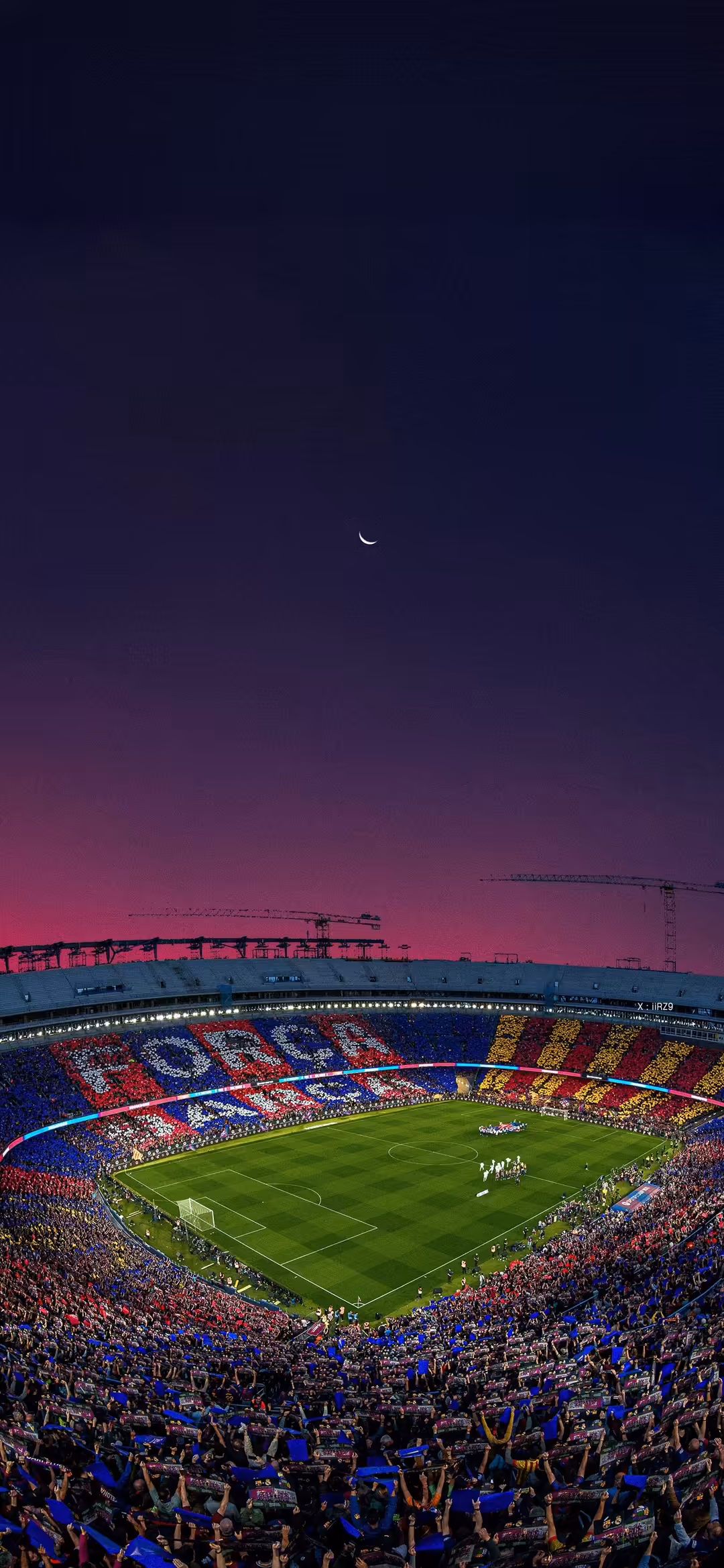 camp nou sunset football wallpaper — vertical game of thrones QHD wallpaper