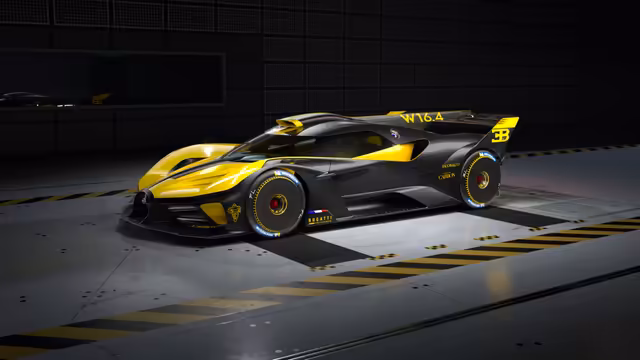 Bugatti Bolide Yellow And Black