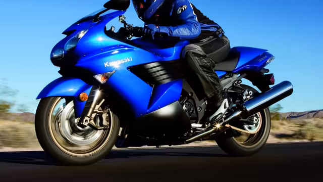 Bike Blue Speed Desert Road