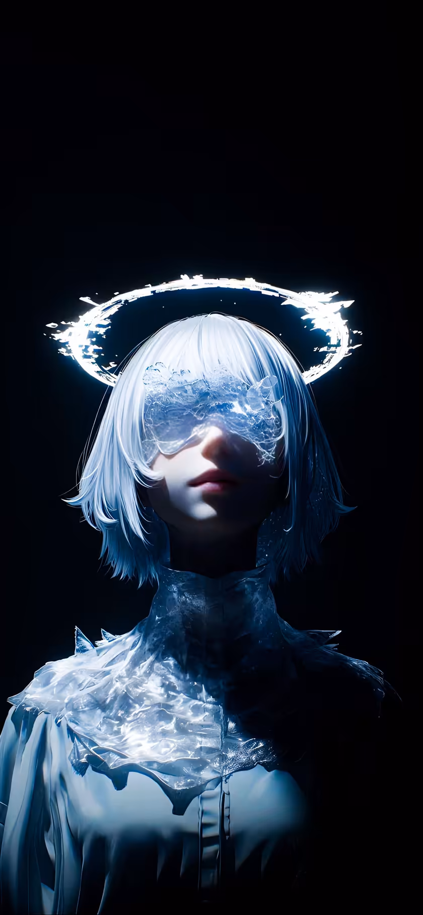 Ethereal Ice Queen 4K Wallpaper