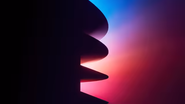 Modern Geometric Neon Gradient Design