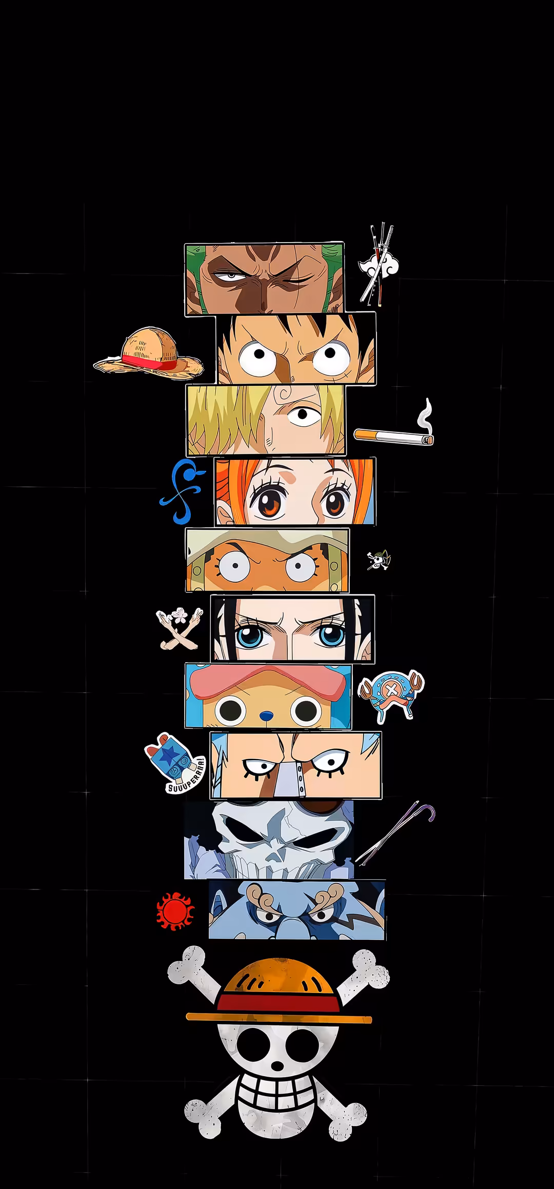 One Piece Anime Character Eyes – Straw Hat Wallpaper — anime phone wallpaper in 4K