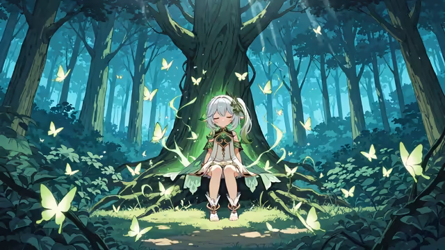 Nahida Glowing Forest Magic