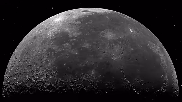 Lunar Surface Craters and Details