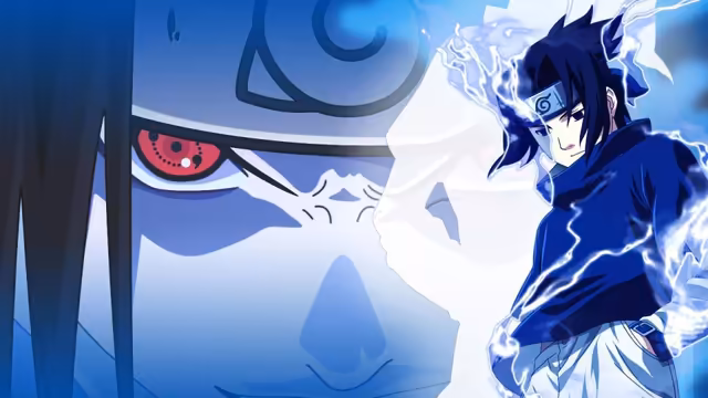 Sasuke Uchiha Lightning Power Blue