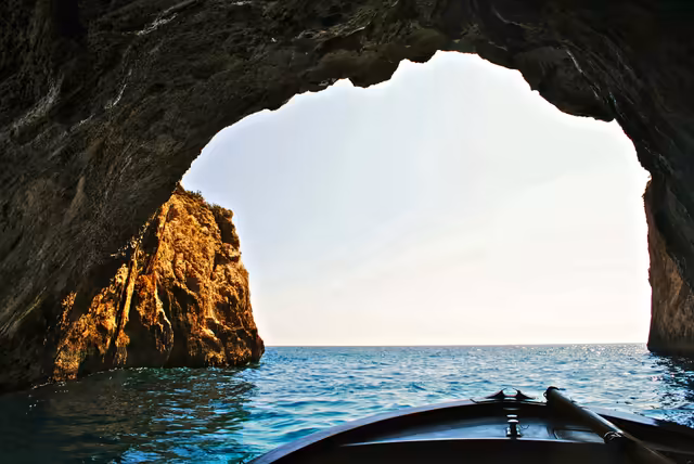 Cave Opening to Turquoise Sea