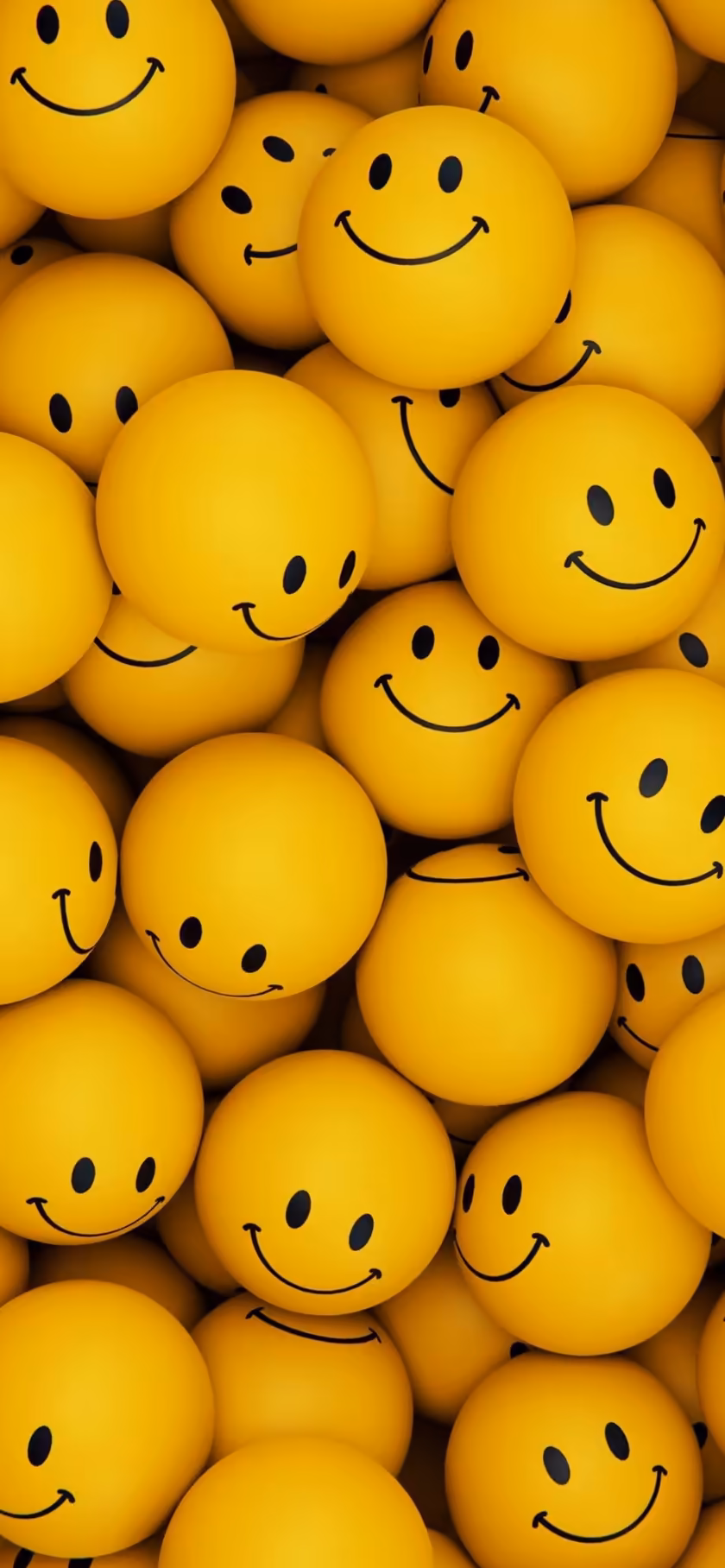 Yellow Smiley Faces Happy Mood