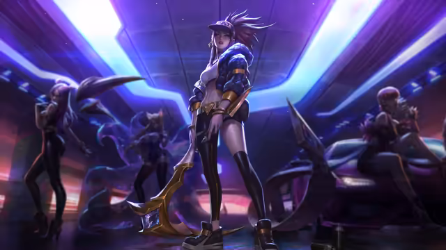 K/DA Akali Neon Cyberpunk Warrior